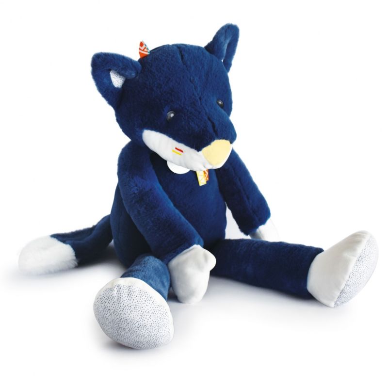  - tiwipi - peluche géante loup bleu 60 cm 